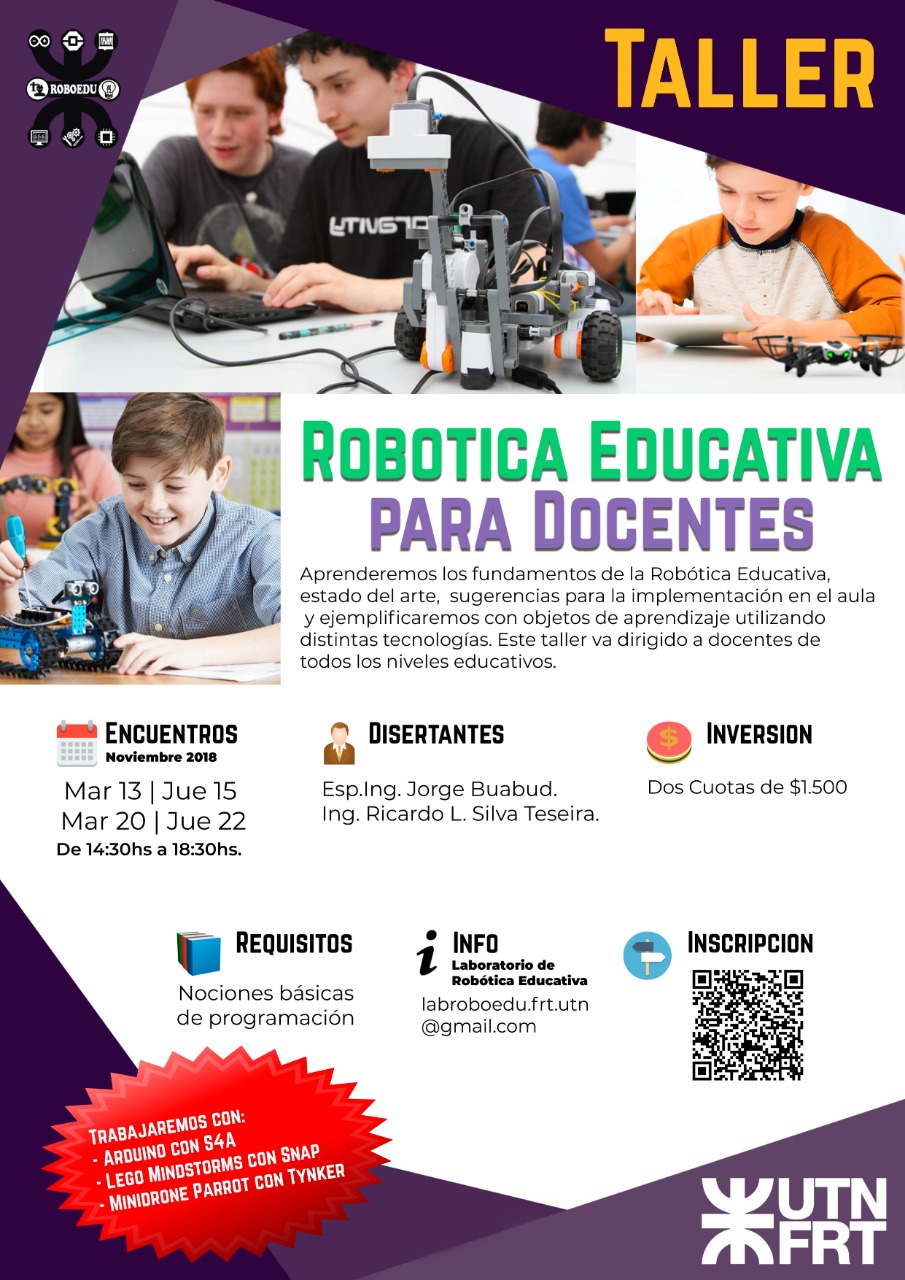 Utnfrt Invitación Taller Robótica Educativa Para Docentes 5976